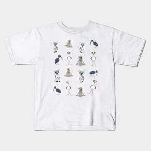 The BabaKarooZoo Cute Animals Team Kids T-Shirt